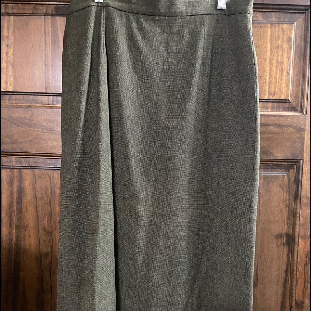 Rafaella dark green and black tweed pencil skirt